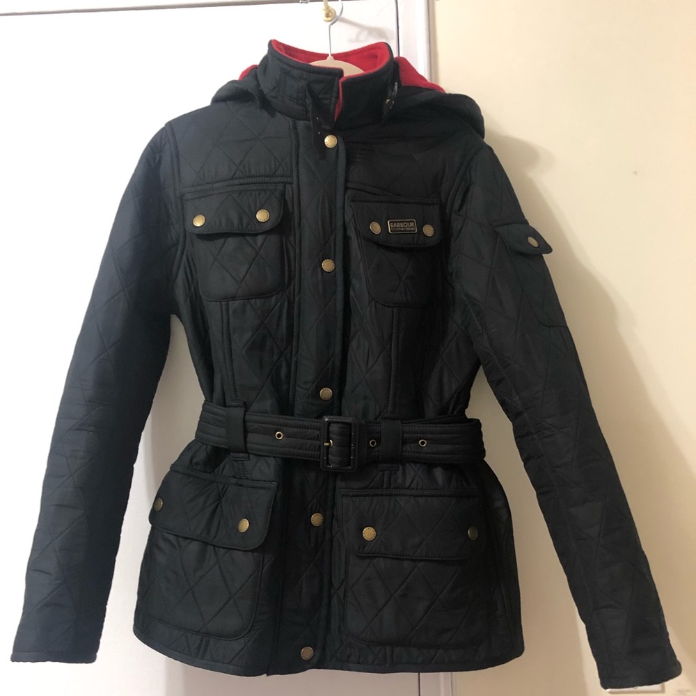Barbour jacket with fleece lining